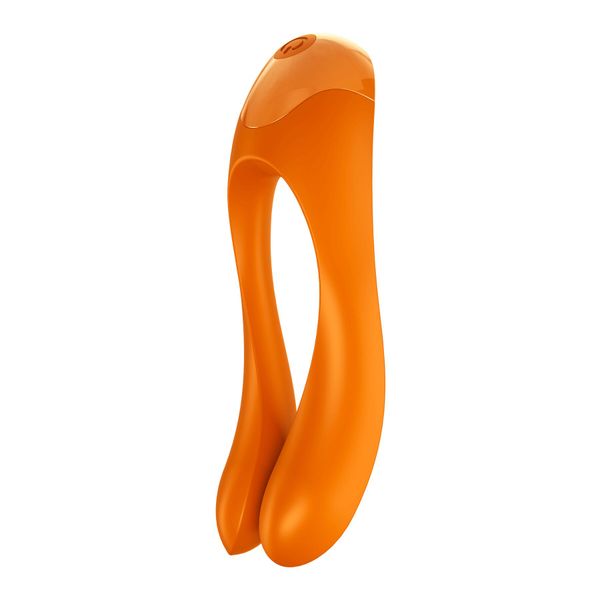 Вібратор на палець Satisfyer Candy Cane Orange SO4652 фото - купити в секс-шопі Чорний Кролик