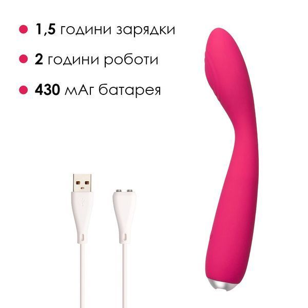 Вібратор для клітора та точки G Svakom Iris Plum Red SO4854 фото - купити в секс-шопі Чорний Кролик