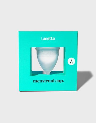 Менструальна чаша Lunette біла, модель 1 LUNETTE-3 фото
