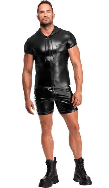 Чоловіча футболка з капюшоном Noir Handmade H085 Vexen hooded T-shirt XXL SX4191 фото - купити в секс-шопі Чорний Кролик