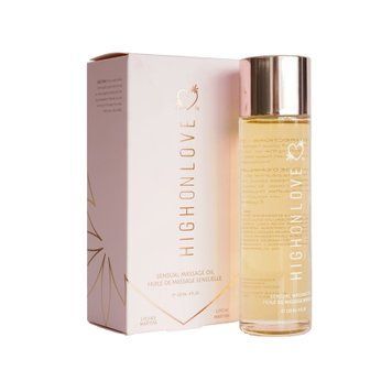 Масажна олія HighOnLove Massage Oil - Lychee Martini (120 мл) з маслом насіння конопель SO3055 фото - купити в секс-шопі Чорний Кролик