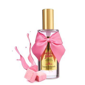 Розігрівальна олія Bijoux Indiscrets Light my Fire &ndash; Strawberry Bubblegum SO9343 фото - купити в секс-шопі Чорний Кролик