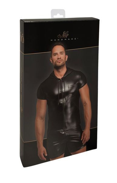 Чоловіча футболка з капюшоном Noir Handmade H085 Vexen hooded T-shirt XXL SX4191 фото - купити в секс-шопі Чорний Кролик