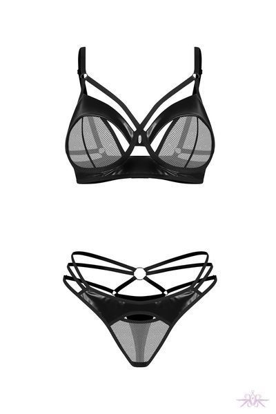 Комплект Obsessive Dominna 2-pcs set 2XL/3XL SX3568 фото - купити в секс-шопі Чорний Кролик