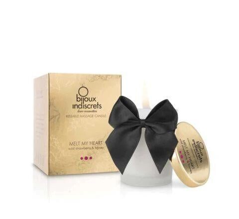 Масажна свічка Bijoux Indiscrets MELT MY HEART Caramel SO8720 фото - купити в секс-шопі Чорний Кролик