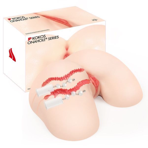 Мастурбатор Kokos 004 Vailla ONAHOLE Real Hips 2WayPlus з вібрацією та масажем SX3238 фото - купити в секс-шопі Чорний Кролик