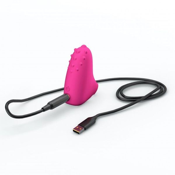 Вібратор на палець Dorcel MAGIC FINGER Rose перезаряджається SO5071 фото - купити в секс-шопі Чорний Кролик