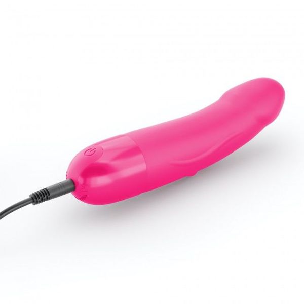 Вібратор Dorcel Real Vibration S Magenta 2.0, діаметр 3,7см, перезаряджається, для точки G SO3564 фото - купити в секс-шопі Чорний Кролик