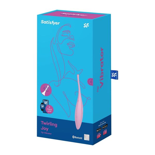 Смарт-вібратор для клітора Satisfyer Twirling Joy Pink SO5557 фото - купити в секс-шопі Чорний Кролик