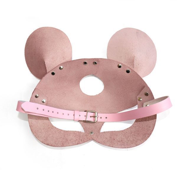 Шкіряна маска мишки Art of Sex - Mouse Mask, колір Рожевий SO9652 фото - купити в секс-шопі Чорний Кролик