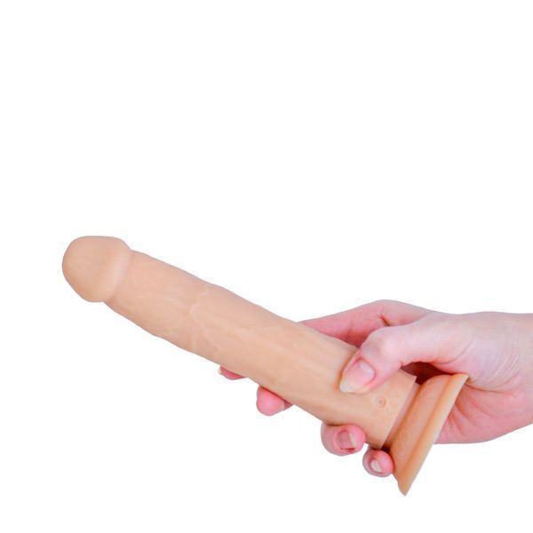 Фалоімітатор з ротацією та пульсацією Naked ADDICTION 8&Prime; Rotating & Thrusting Dong - Vanilla SX3928 фото - купити в секс-шопі Чорний Кролик