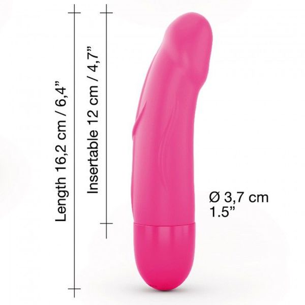 Вібратор Dorcel Real Vibration S Magenta 2.0, діаметр 3,7см, перезаряджається, для точки G SO3564 фото - купити в секс-шопі Чорний Кролик