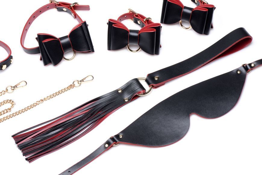 Набір БДСМ з дорожньою сумкою Master Series: Bow &mdash; Luxury BDSM Set With Travel Bag, 11 предметів SO8796 фото - купити в секс-шопі Чорний Кролик