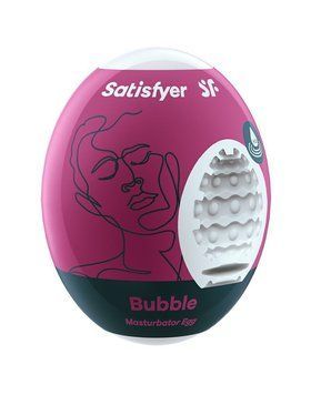 Самозмащувальний мастурбатор-яйце Satisfyer Masturbator Egg Bubble, одноразовий, не потребує змазки SO5521 фото - купити в секс-шопі Чорний Кролик