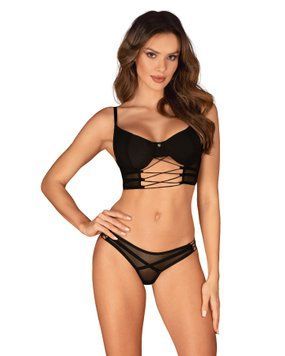 Комплект Obsessive Roxelia 2-pcs set M/L SO9069 фото - купити в секс-шопі Чорний Кролик