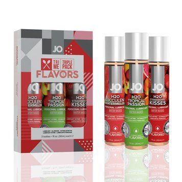 Набір System JO Tri-Me Triple Pack &mdash; Flavors (3&times;30 мл) три різні смаки оральних змазок SO2840 фото - купити в секс-шопі Чорний Кролик