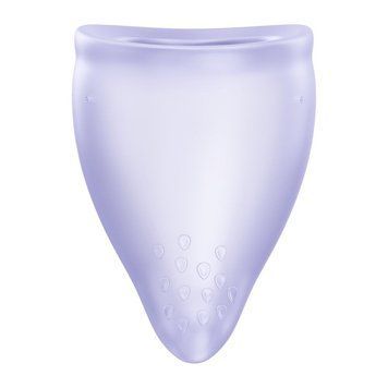 Менструальна чаша Fun Factory FUN CUP SIZE B Purple, багаторазова, діаметр 4,3 см, об&rsquo;єм 30 мл SX3674 фото - купити в секс-шопі Чорний Кролик