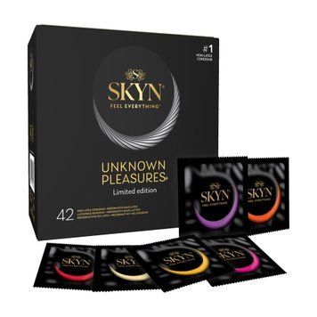 Безлатексні преміум-презервативи SKYN Unknown Pleasures 42 шт, 6 різних видів SX2389 фото - купити в секс-шопі Чорний Кролик