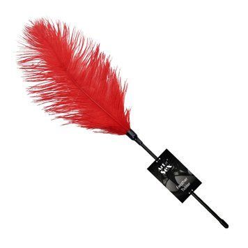 Лоскітка зі страусиним пером Art of Sex &ndash; Feather Tickler, червона SO6999 фото - купити в секс-шопі Чорний Кролик