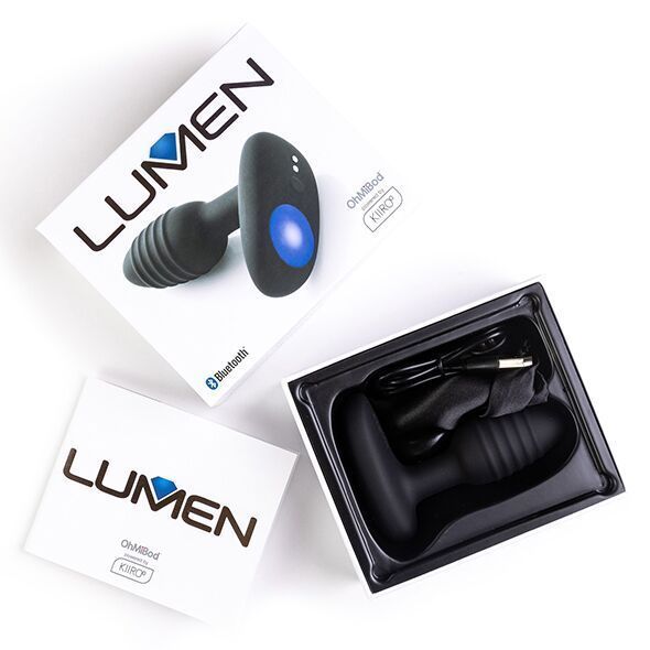 Інтерактивна анальна пробка OhMiBod Lumen powered by KIIROO SO5224 фото - купити в секс-шопі Чорний Кролик