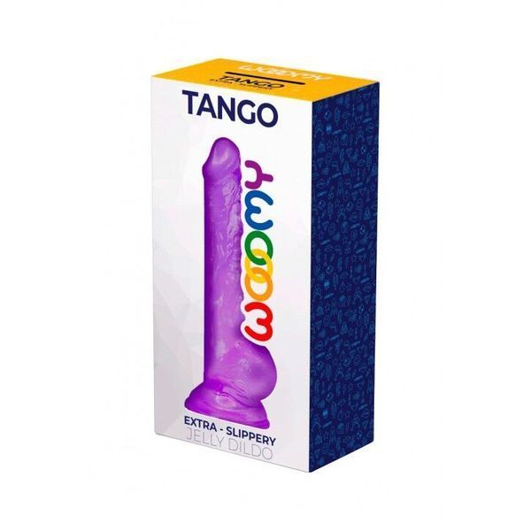 Фалоімітатор Wooomy Tango, з присоскою, довжина 18 см, діаметр 3,2 см SO7396 фото - купити в секс-шопі Чорний Кролик
