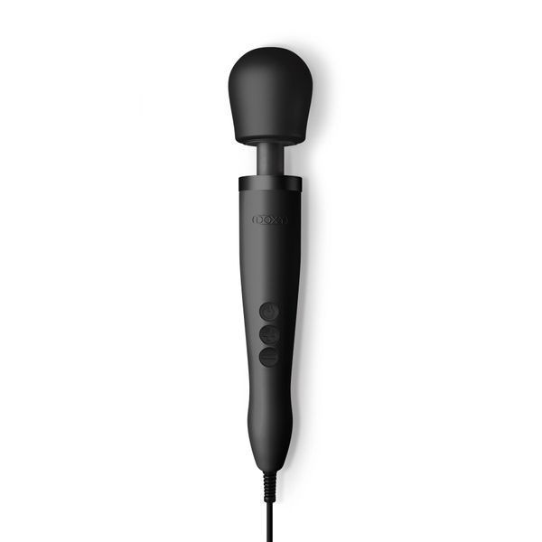 Вібромасажер DOXY Original Black, дуже потужний, живлення 220В, пульсівні вібрації SO1428 фото - купити в секс-шопі Чорний Кролик