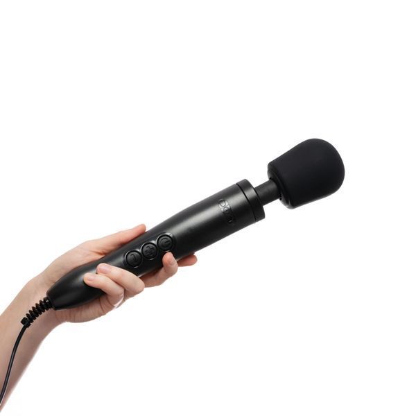 Вібромасажер DOXY Original Black, дуже потужний, живлення 220В, пульсівні вібрації SO1428 фото - купити в секс-шопі Чорний Кролик