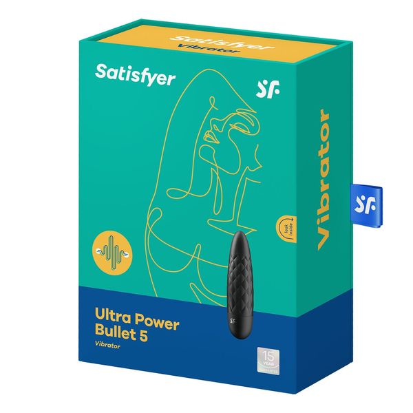 Мінівібратор Satisfyer Ultra Power Bullet 5 Black SO5431 фото - купити в секс-шопі Чорний Кролик