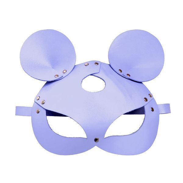 Шкіряна маска мишки Art of Sex - Mouse Mask, колір Лавандовий SO9653 фото - купити в секс-шопі Чорний Кролик