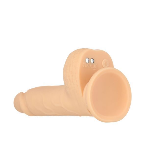 Фалоімітатор-пульсатор Naked Addiction 6.5&Prime; Thrusting Dong With Remote, рухи вперед-назад, пульт ДК SO7756 фото - купити в секс-шопі Чорний Кролик