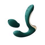 Вібратор-пульсатор з вакуумною насадкою Zalo &ndash; Talis G-Spot PulseWave Vibrator Turquoise Green SX0711 фото - купити в секс-шопі Чорний Кролик