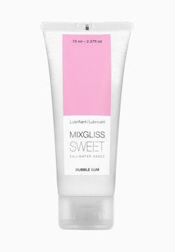 Лубрикант на водній основі MixGliss SWEET BUBBLE GUM (70 мл) SO1357 фото - купити в секс-шопі Чорний Кролик