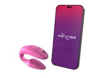 Смарт-вібратор для пар We-Vibe Sync 2 Rose, 10 віброрежимів, пульт ДК SO8761 фото - купити в секс-шопі Чорний Кролик