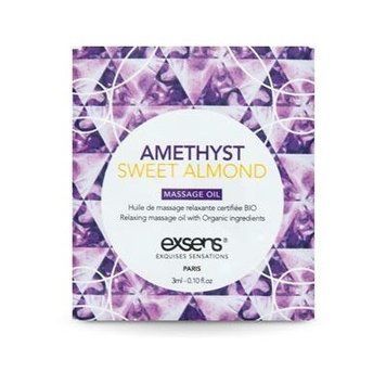 Пробник масажної олії EXSENS Amethyst Sweet Almond 3мл SO2383 фото - купити в секс-шопі Чорний Кролик