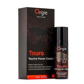 Крем для посилення ерекції Orgie Touro Power Cream, 15 мл, з таурином, гінкго та коренем женьшеню SX1560 фото - купити в секс-шопі Чорний Кролик