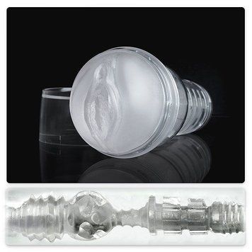 Мастурбатор-вагіна Fleshlight Ice Lady Crystal, напівпрозорий матеріал і корпус F19006 фото - купити в секс-шопі Чорний Кролик