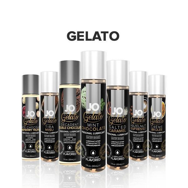 Змазка на водній основі System JO GELATO Mint Chocolate (30 мл) без цукру, парабенів та пропіленглік SO1464 фото - купити в секс-шопі Чорний Кролик