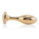 Металева анальна пробка LOCKINK SEVANDA Pearl Pear-shape Anal Plug, зі штучною перлиною SX0887 фото 5