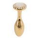 Металева анальна пробка LOCKINK SEVANDA Pearl Pear-shape Anal Plug, зі штучною перлиною SX0887 фото 3