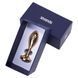 Металева анальна пробка LOCKINK SEVANDA Pearl Pear-shape Anal Plug, зі штучною перлиною SX0887 фото 9