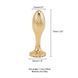 Металева анальна пробка LOCKINK SEVANDA Pearl Pear-shape Anal Plug, зі штучною перлиною SX0887 фото 8