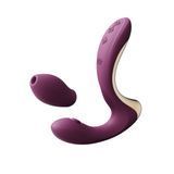 Вібратор-пульсатор з вакуумною насадкою Zalo &ndash; Talis G-Spot PulseWave Vibrator Velvet Purple SX0712 фото - купити в секс-шопі Чорний Кролик