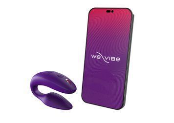 Смарт-вібратор для пар We-Vibe Sync 2 Purple, 10 віброрежимів, пульт ДК SO8762 фото - купити в секс-шопі Чорний Кролик
