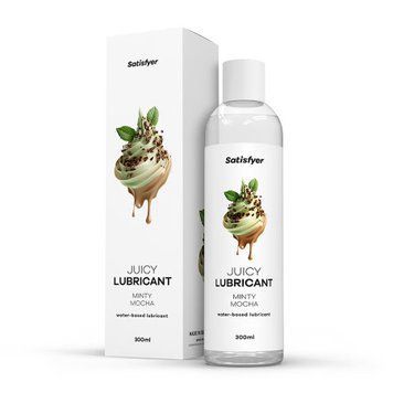 Лубрикант на водній основі Satisfyer Juicy Lubricant Minty Mocha water based 300 мл SX2727 фото - купити в секс-шопі Чорний Кролик