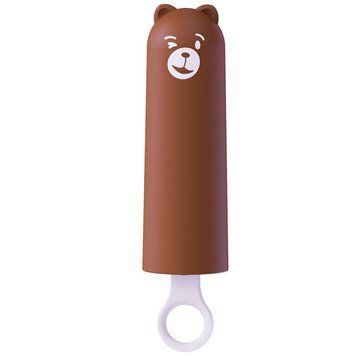 Вібратор CuteVibe Teddy Brown (Pink Dildo), реалістичний вібратор під виглядом морозива SO6559 фото - купити в секс-шопі Чорний Кролик