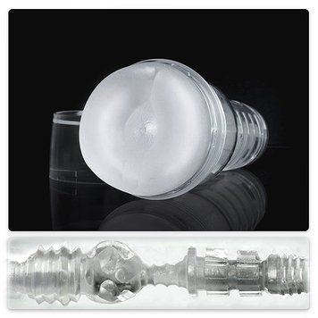 Мастурбатор попа Fleshlight Ice Butt Crystal полупрозорий корпус F19020 фото - купити в секс-шопі Чорний Кролик