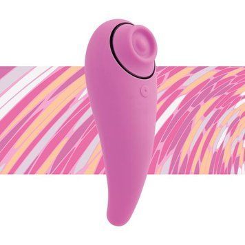 Пульсатор для клітора плюс вібратор FeelzToys - FemmeGasm Tapping & Tickling Vibrator Pink SO4579 фото - купити в секс-шопі Чорний Кролик