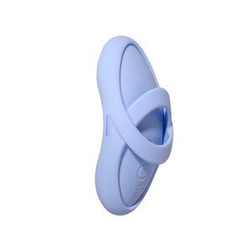 Смарт-вібратор для клітора Svakom Echo 2 Sky Blue, підігрів до 38 &deg;C, знімна насадка на палець SX2448 фото - купити в секс-шопі Чорний Кролик