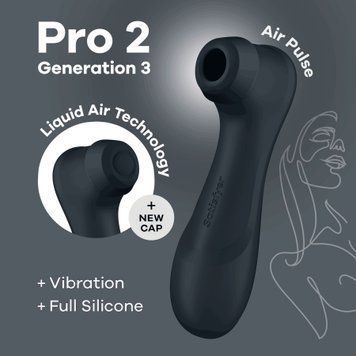Вакуумний кліторальний стимулятор Satisfyer Pro 2 Generation 3 with Liquid Air Wine Red SO8402 фото - купити в секс-шопі Чорний Кролик