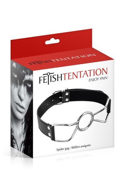 Кляп з кільцем Fetish Tentation Spider Gag SO4042 фото - купити в секс-шопі Чорний Кролик